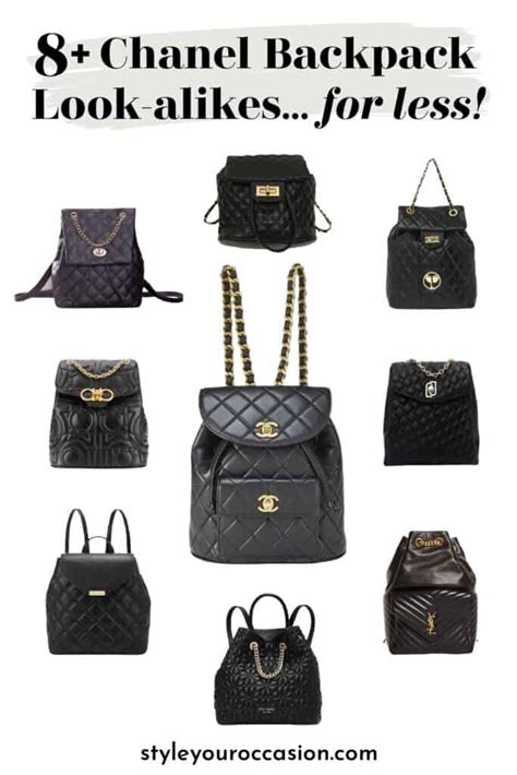 chanel tasche duplikat|chanel dupe backpack.